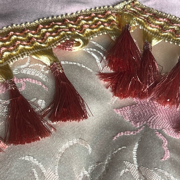 Vintage Hand Made Pink Curtains - Picture 7 of 10